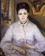 Pierre Renoir Madame Victor Chocquet painting